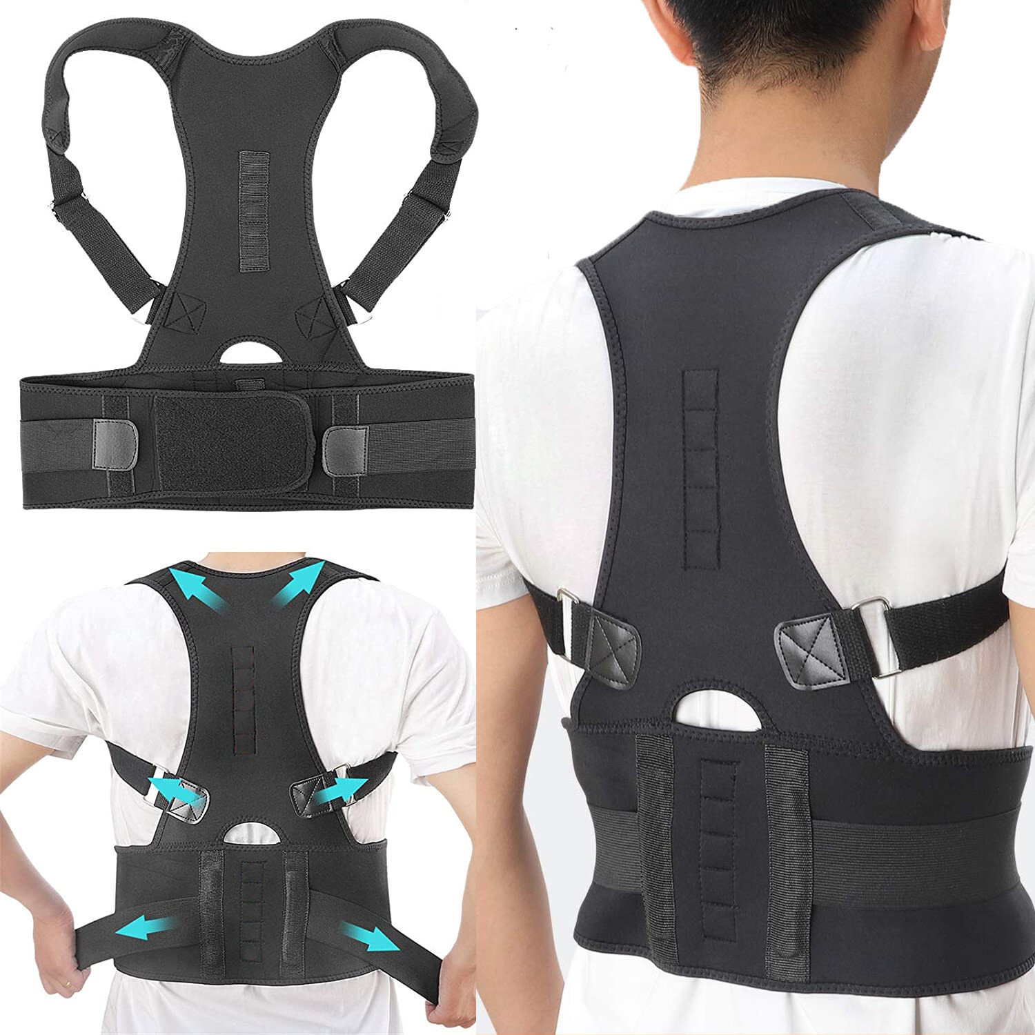 Soporte Ortopedico Corrector de Postura Faja para el Dolor de Espalda y Hombros