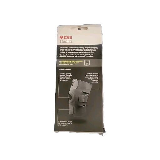 CVS Health Compression Knee Support Breathable Material Size Med/Lg