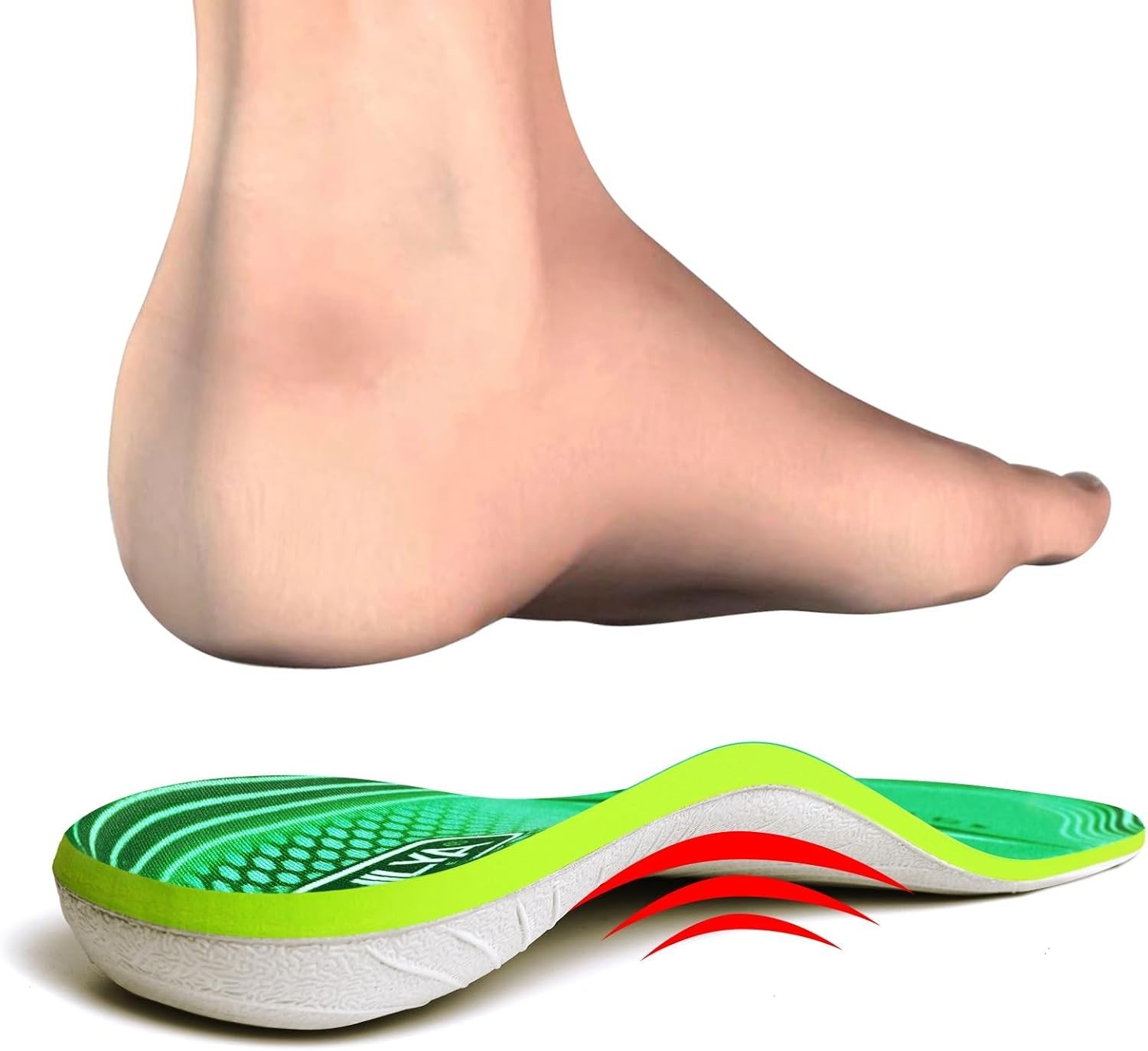 Plantilla ortopedica soporte alto fascitis plantar metatarsal alivio dolor