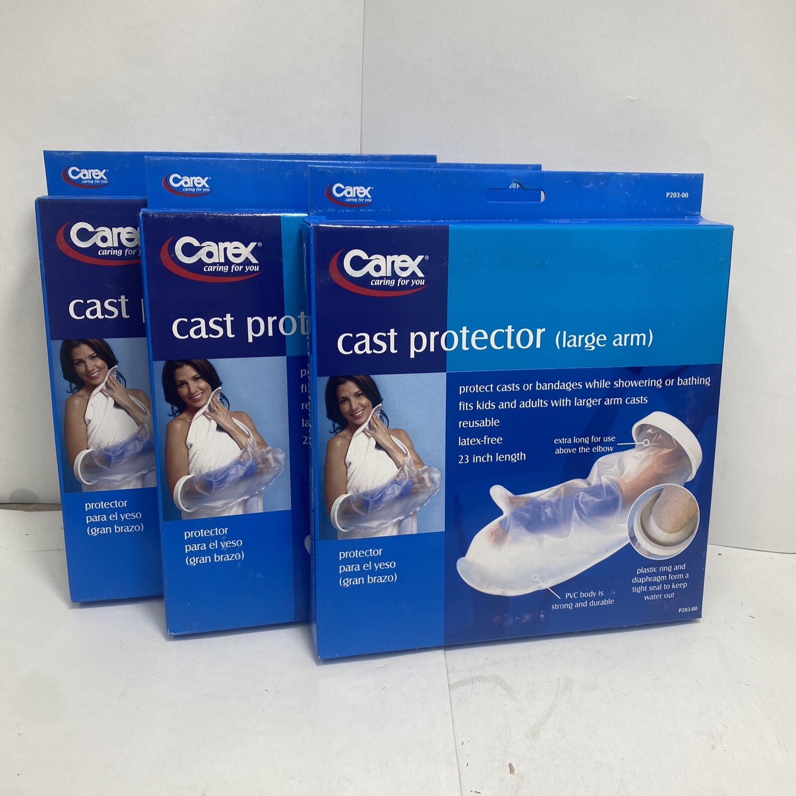 3pk Cast Cover LARGE ARM 23 in WATER RESISTANT CAREX P203-00