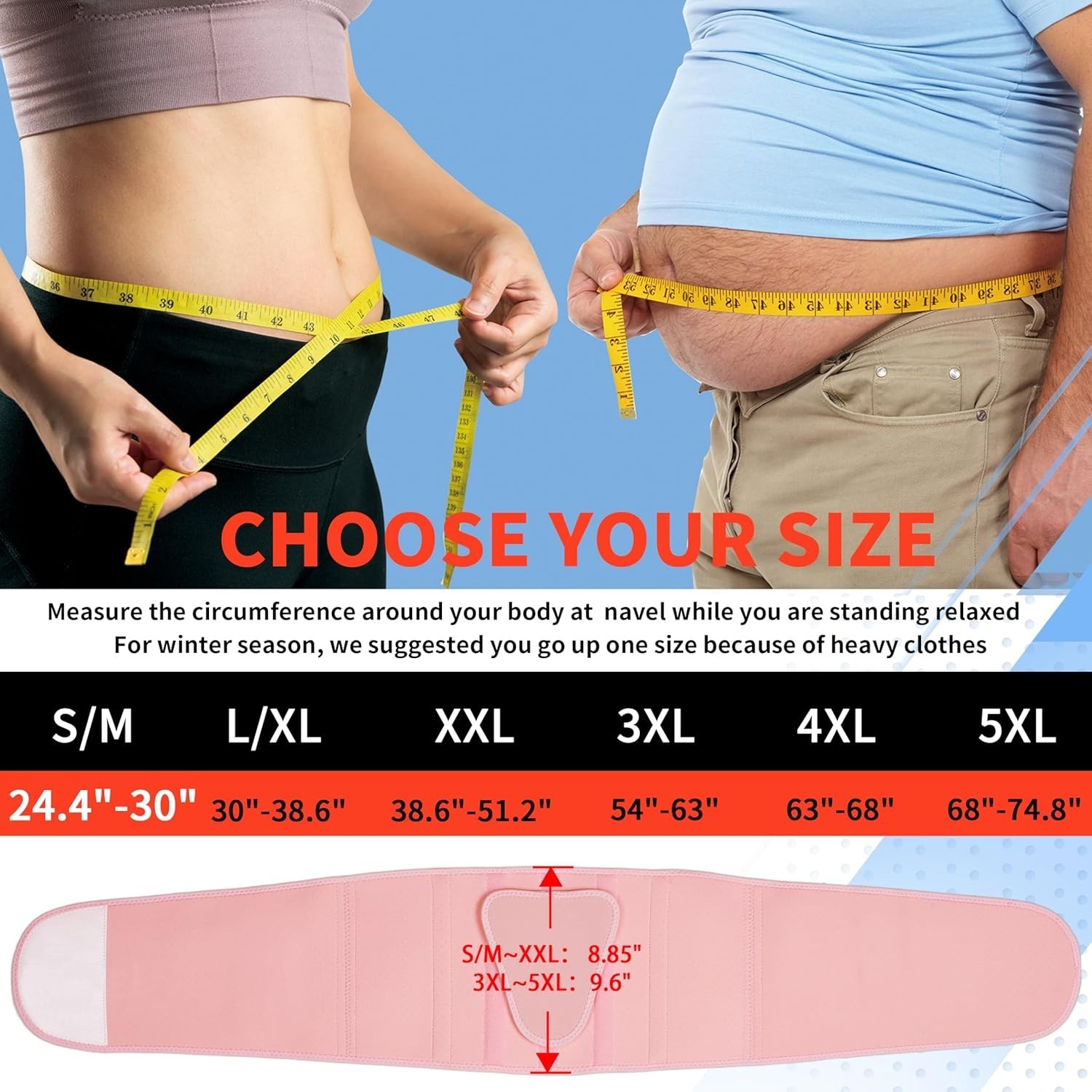 Lumbar Support Belt with Foam Pad, Pink – S/M
