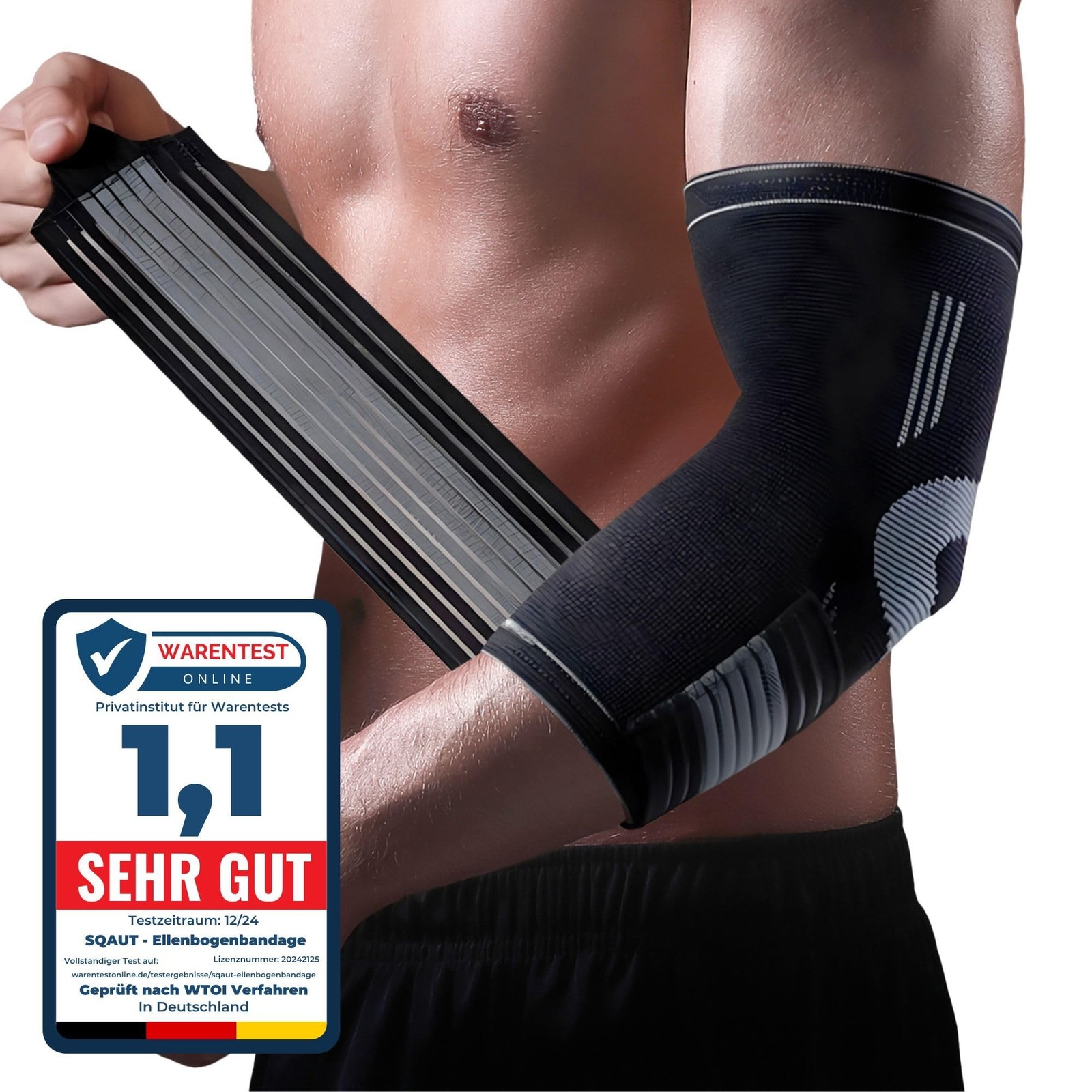 SQAUT® Elbow Brace Support 2 Pack for Pain Relief & Injury Prevention ̵