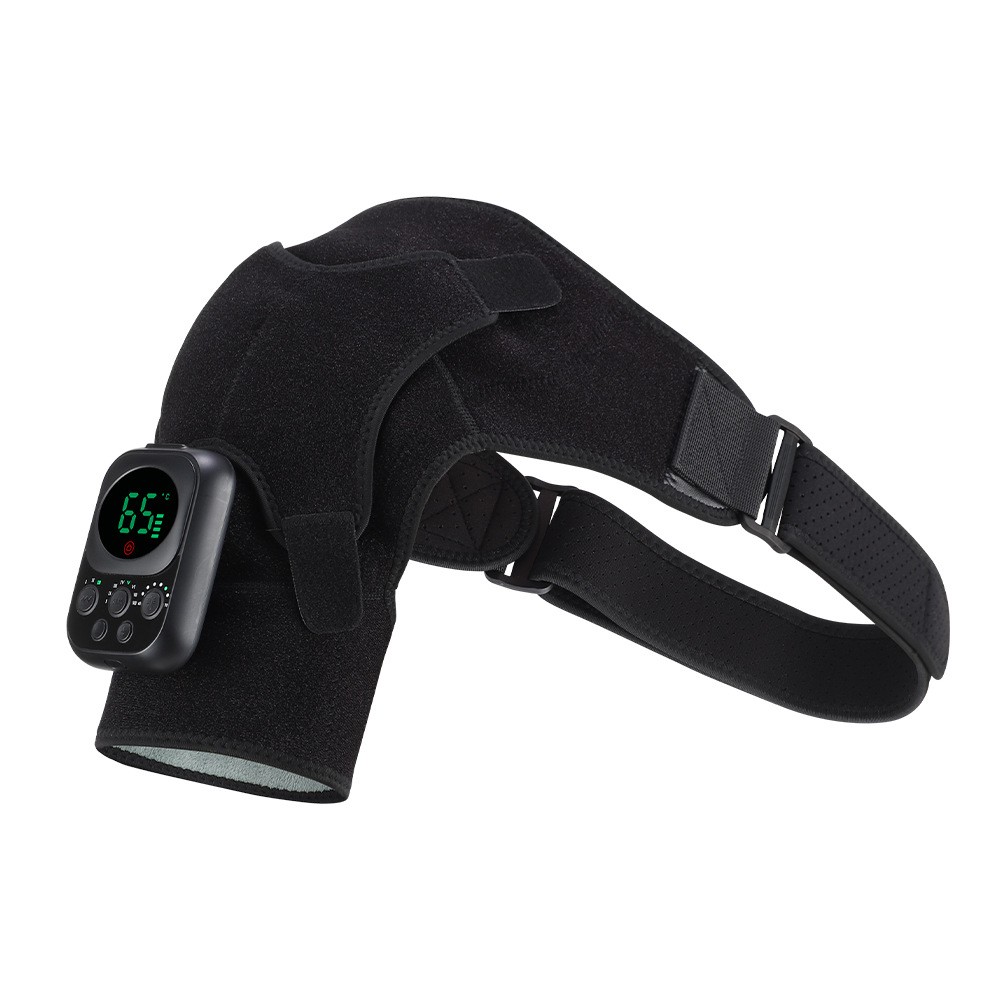 USB Heated Shoulder Brace Heating Muscle Massage Support Knee Back Massager Pads