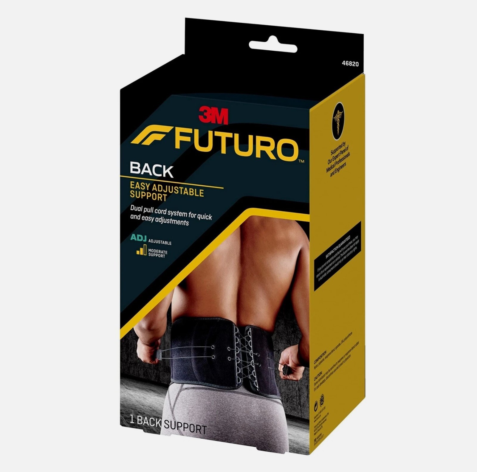 FUTURO Easy Adjustable Back Support 29 to 51 in waist