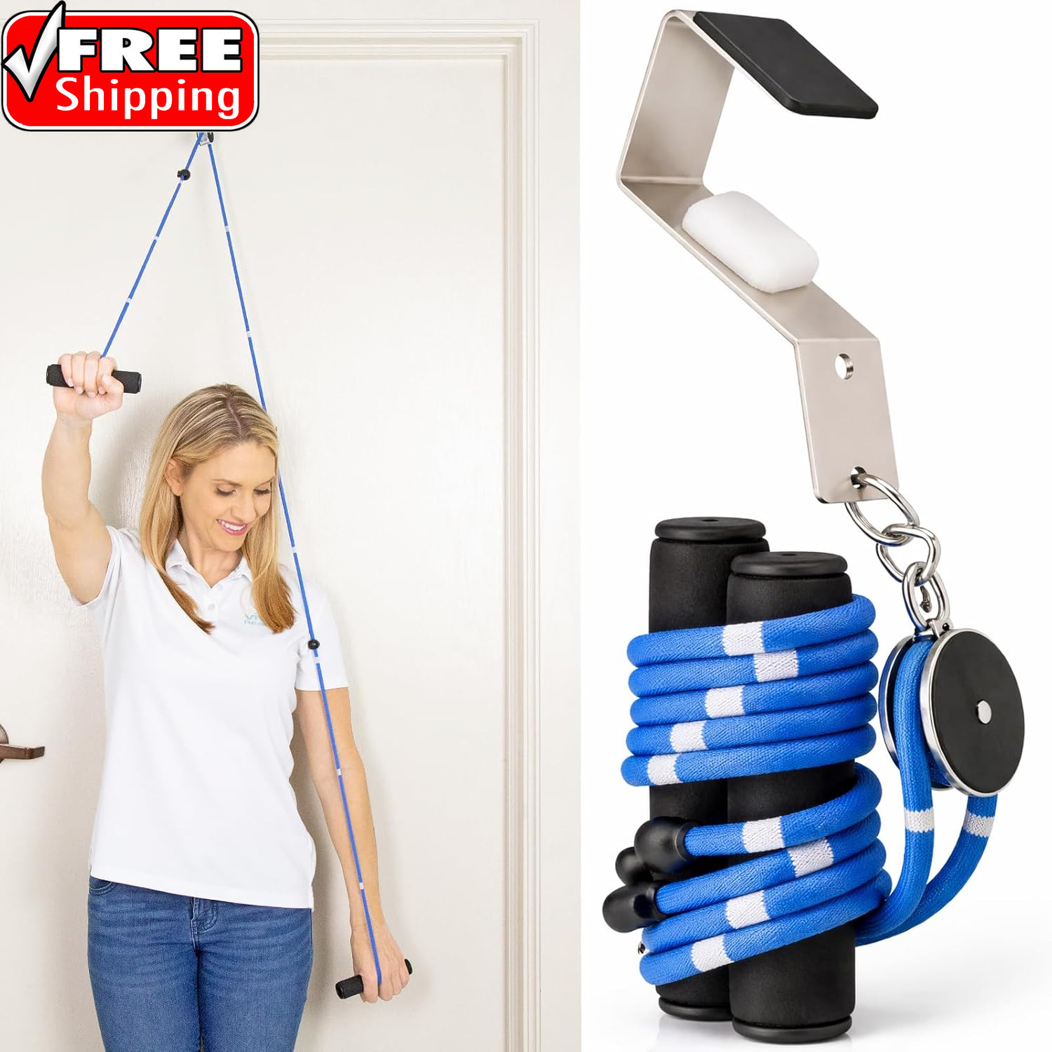 Shoulder Pulley for Physical Therapy – Rotator Cuff Pain Pulley System | over Do