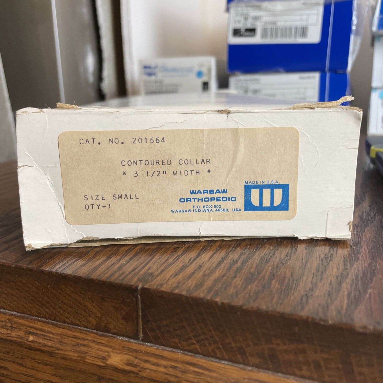 Warsaw Orthopedic Coutoured Cervical Collar 3 1/2” Width SIZE: Small Made In USA