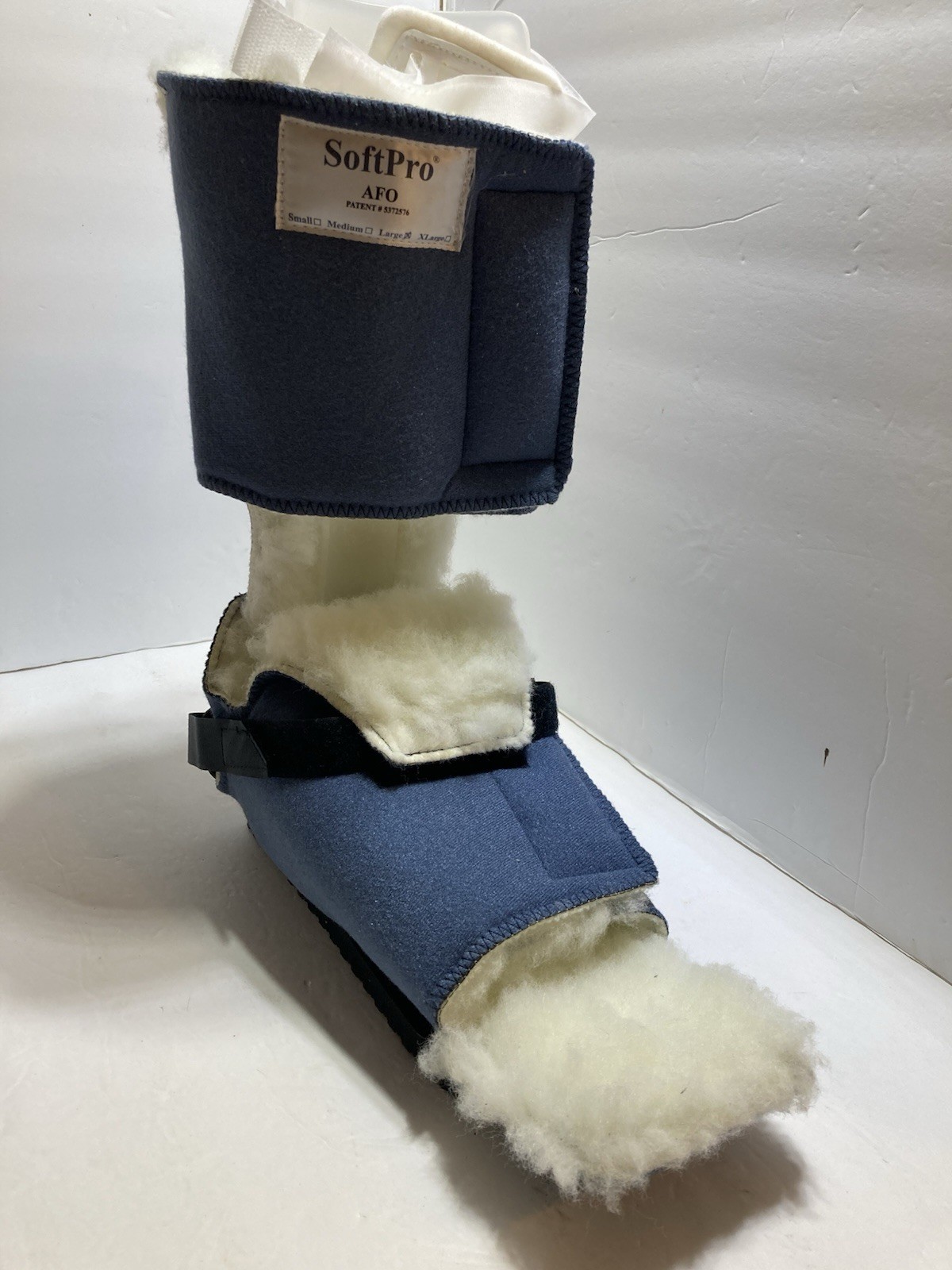 SoftPro AFO Large Left Foot Fleece Adjustable Ankle/foot Support Boot