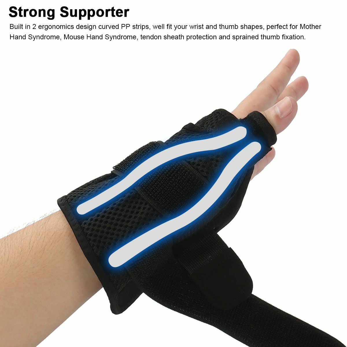 Thumb Brace Wrist Support – Hand Splint for Carpal Tunnel Tendonitis Pain Relief