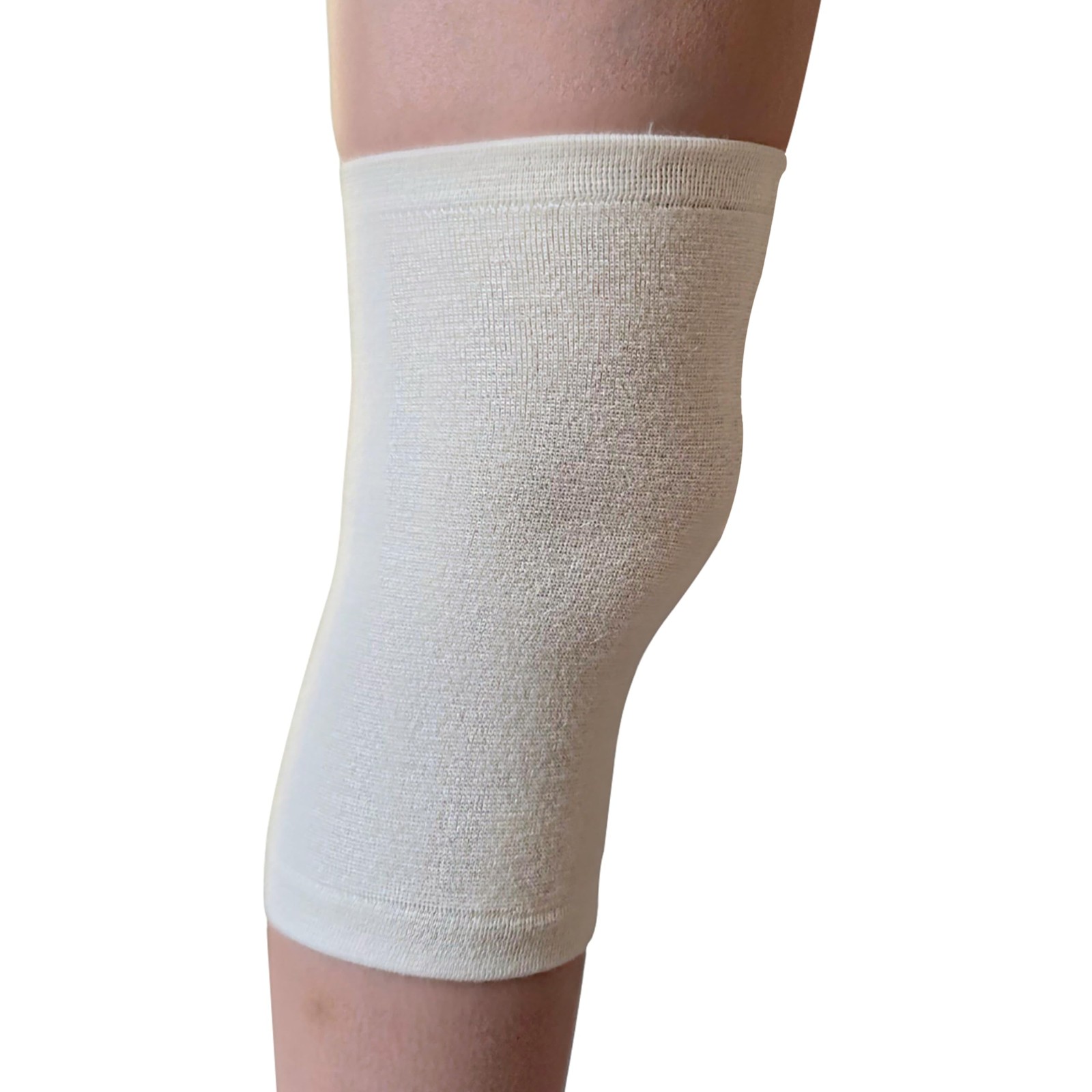 MAXAR Angora/Wool Knee Sleeve for Men & Women – Soft, Warm 2X-Large, White