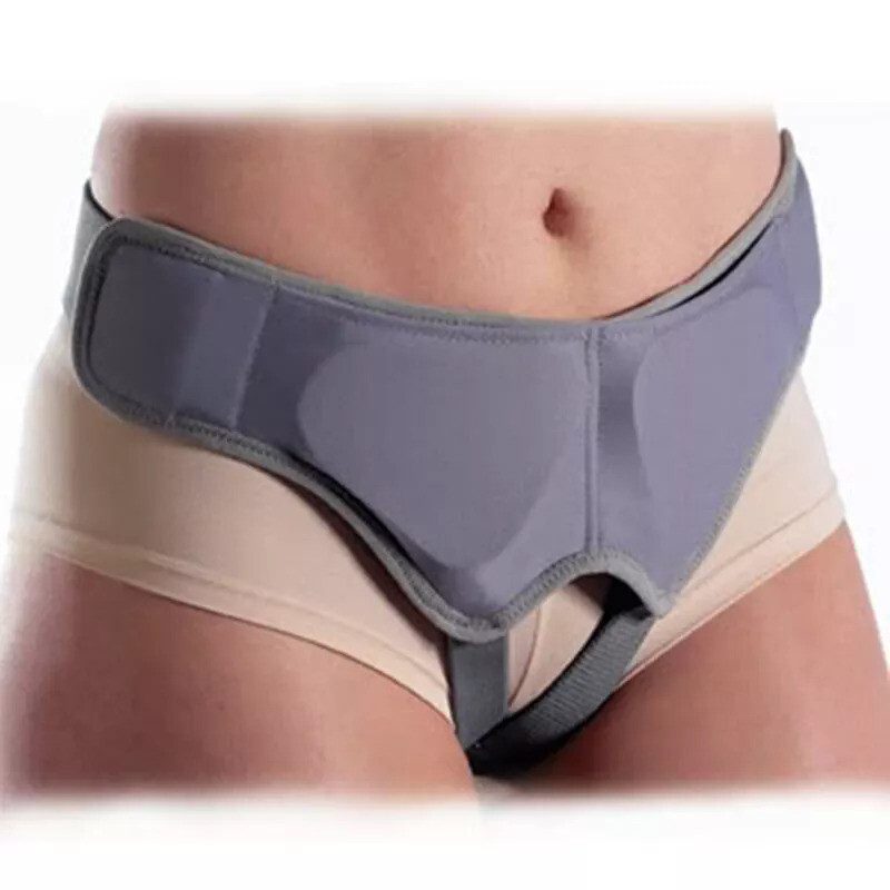 Hernia Support Belt with Pain Relief Truss Brace For Men grey