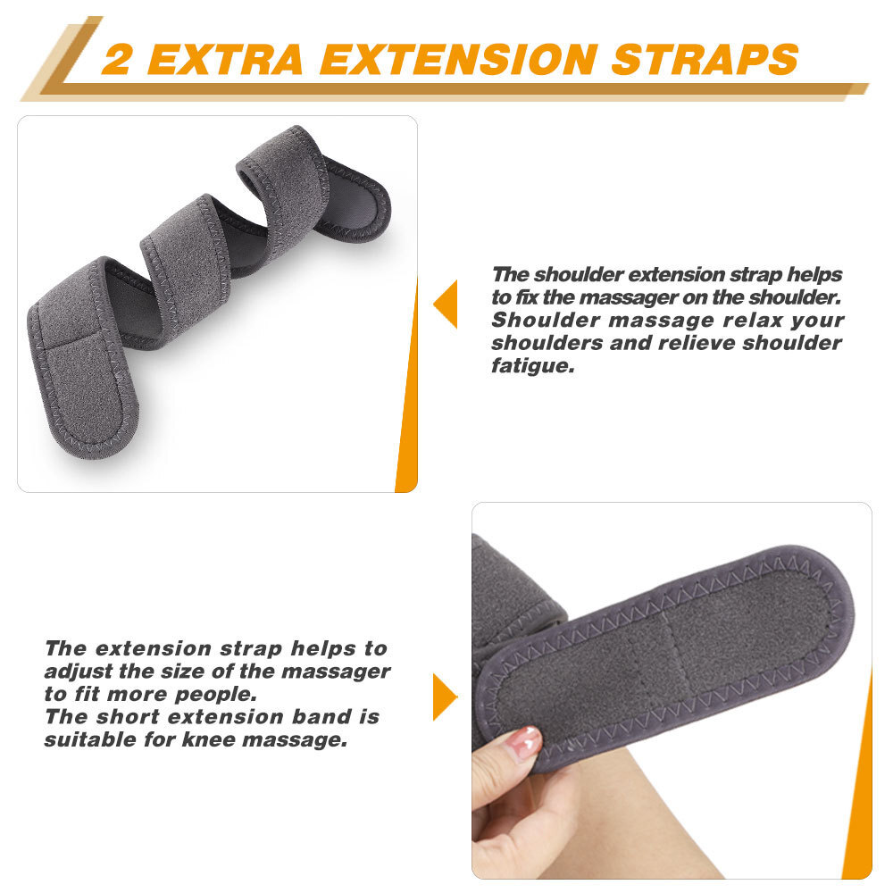Adjustable Electric Heating Vibration Knee Joint Massage Pad Pain Relief Therapy