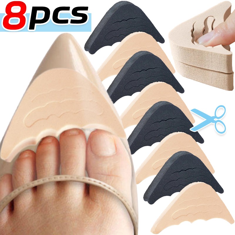 Women High Heels Forefoot Pad Boots Cushioning Half Insoles Reduce Shoe 8 PCS