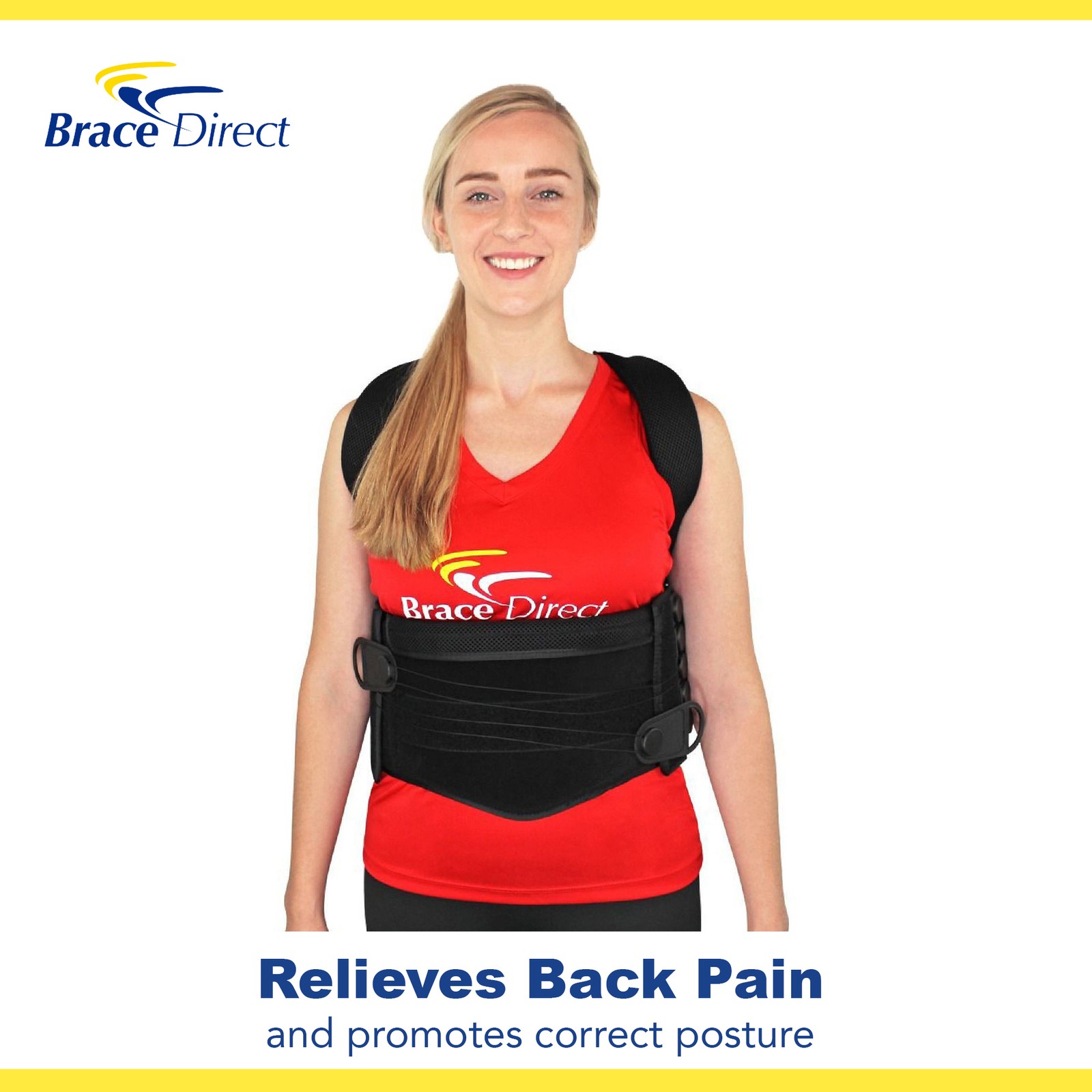 Adjustable Posture Corrector Back Straightener Brace L0456,L0457 – Spine Support