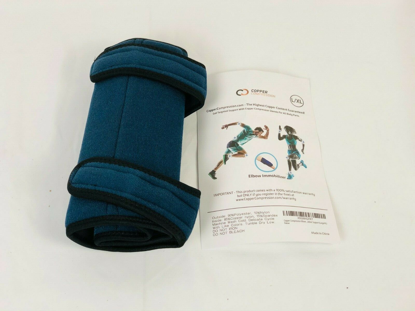 Copper Compression L/XL Elbow Immobilizer Brace