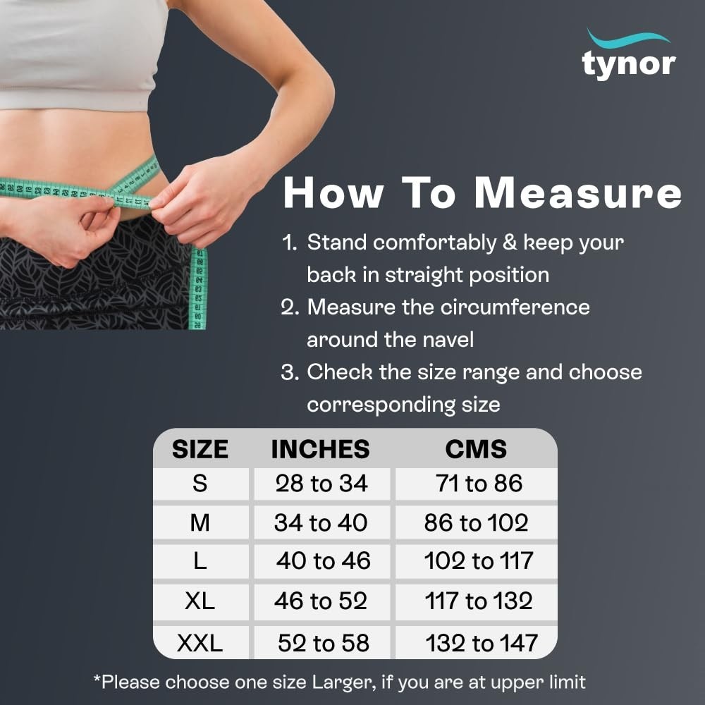 TYNOR Abdominal Support Tummy Trimmer Ventral Hernia Umbilical Belt Post-Ops Aid