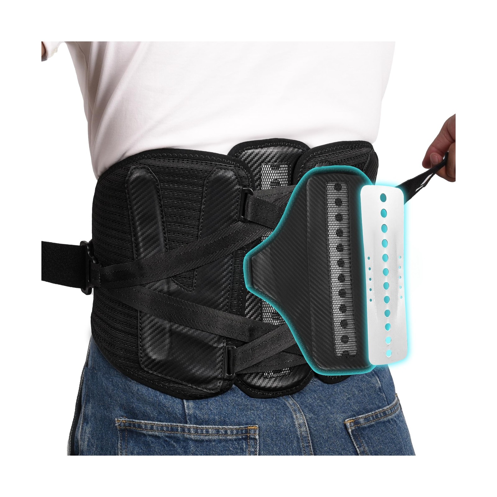 TIMTAKBO Wide and Strong Back Brace for Lower Back Pain Relief,Back Support B…