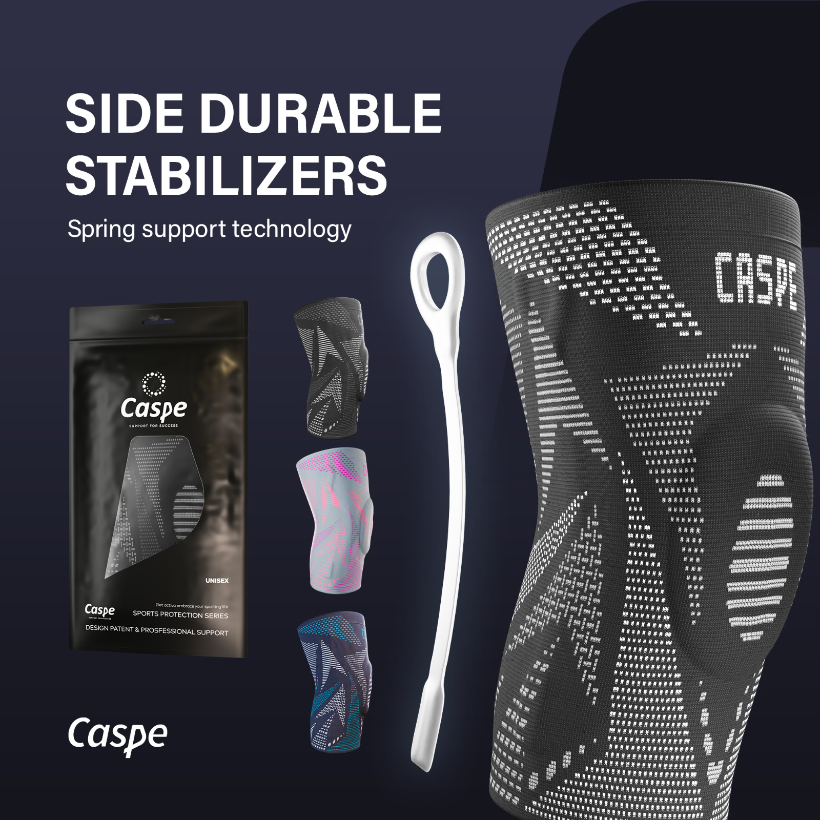 Knee Brace Compression Sleeve Support Joint Pain Arthritis Relief For Sport Gym
