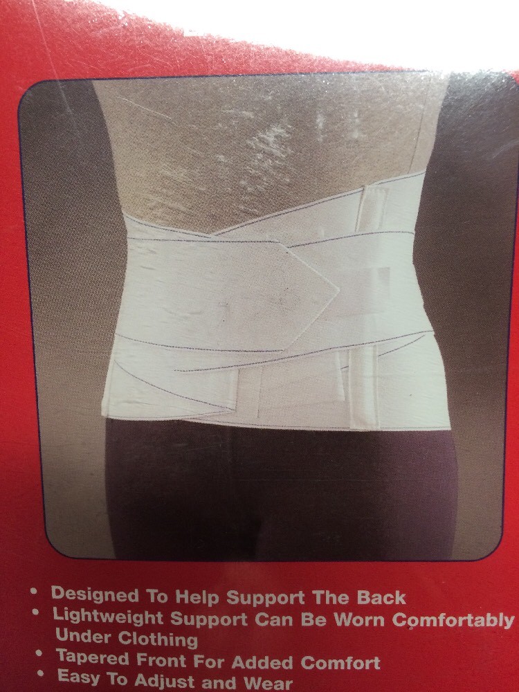 Physicians Choice Back Revere Lumbosacral Support #5000-2973 White Size Medium
