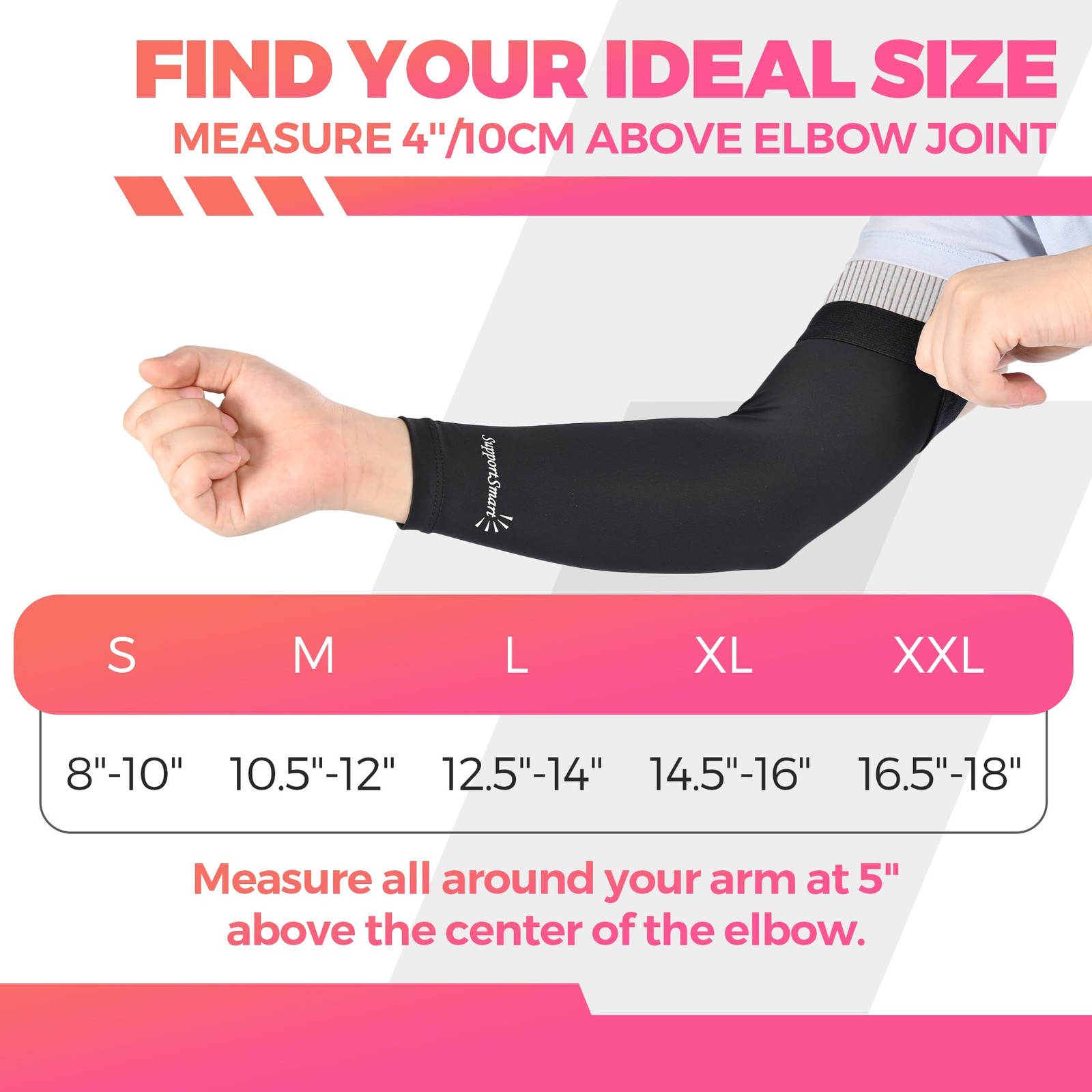 Arm Smart Copper Compression Sleeve -Copper-Infused Full – Small