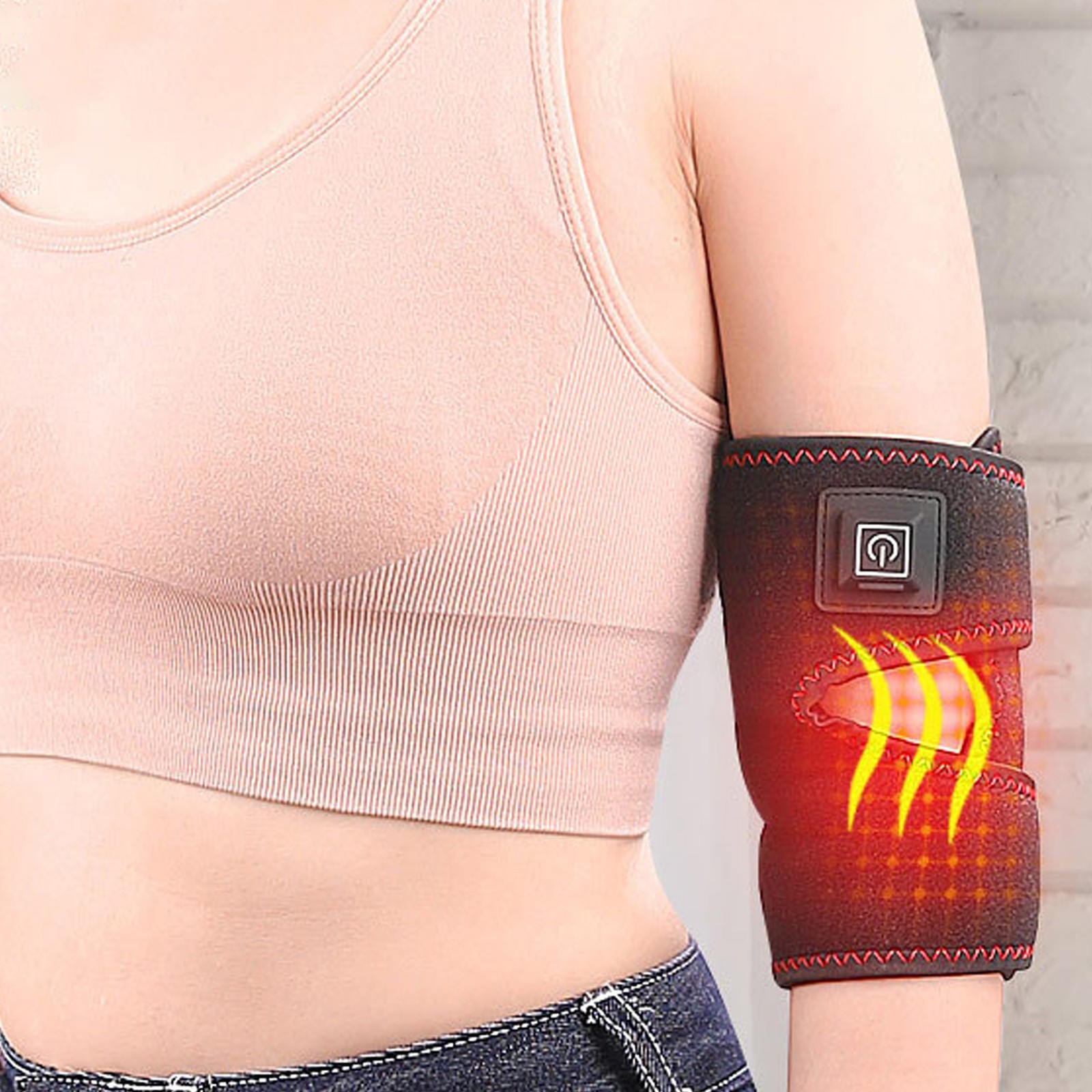 Heated Elbow Brace Fast Heating Body Wrap Heated Brace USB 3 Heat Levels dutiful