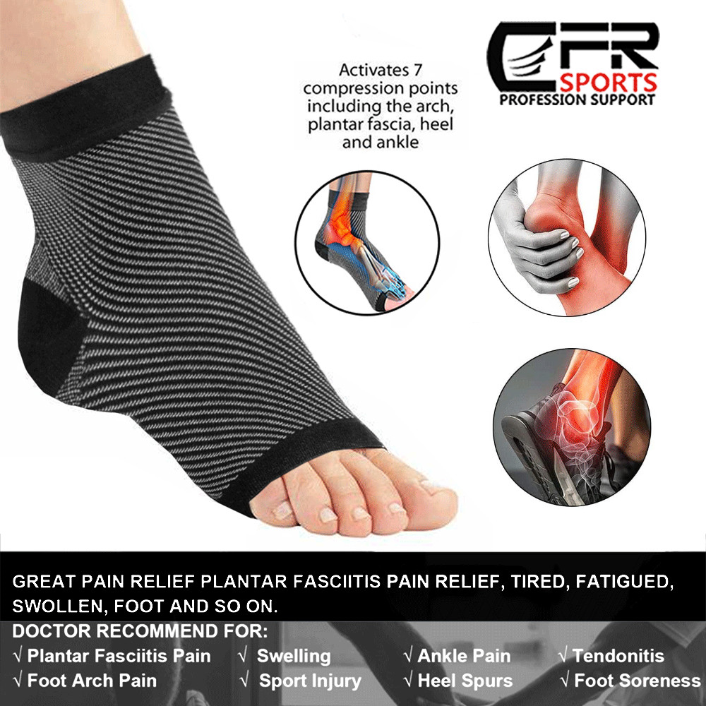 Plantar Fasciitis Socks Ankle Brace Support Compression Sleeve Pain Relief Foot