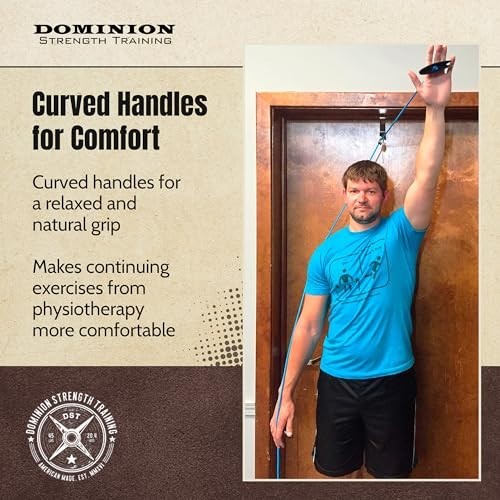Shoulder Pulley Over Door Hook Range of Motion Physical Therapy Exercise
