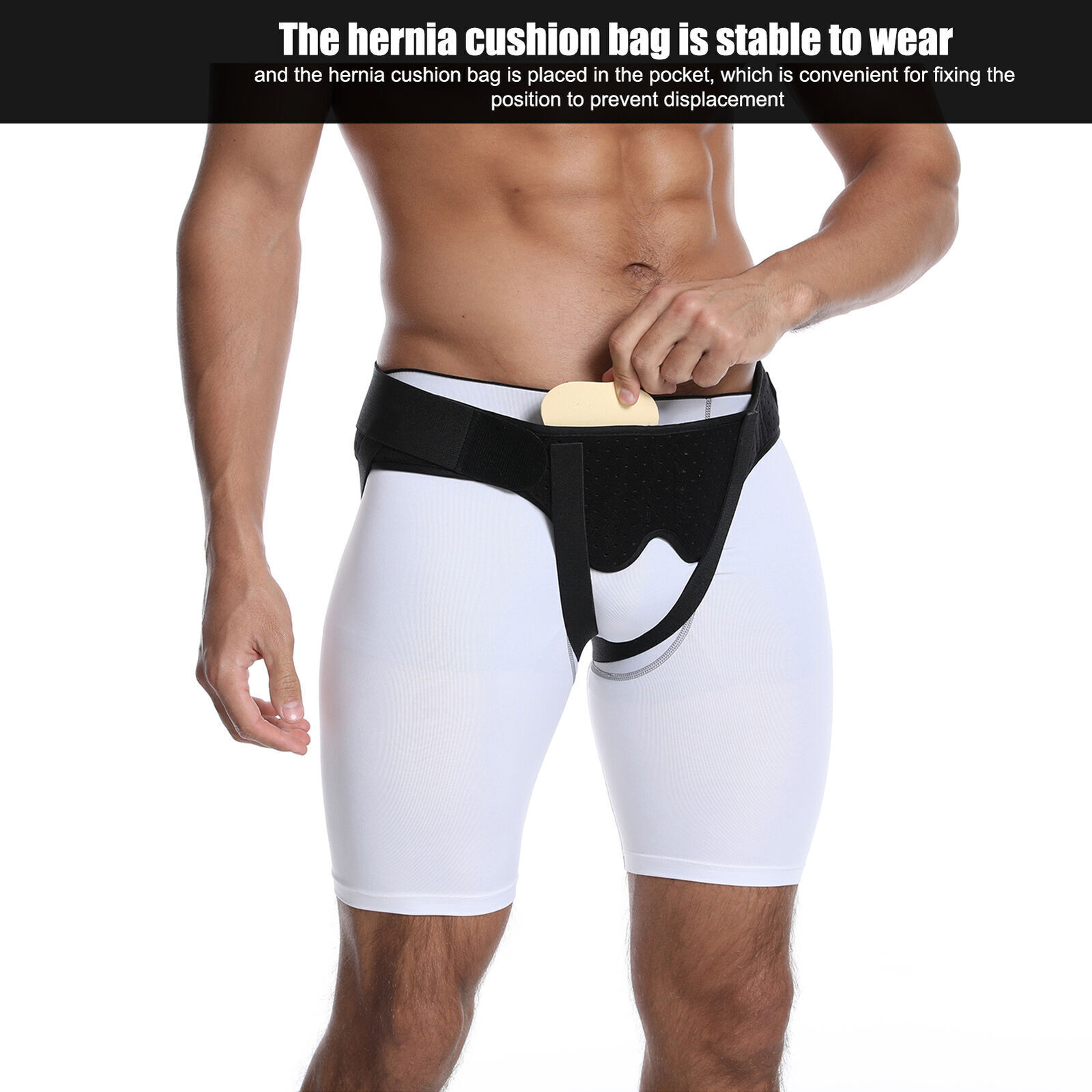 Inguinal Groin Hernia Guard Truss Support Belt Double Side Compression Unisex US