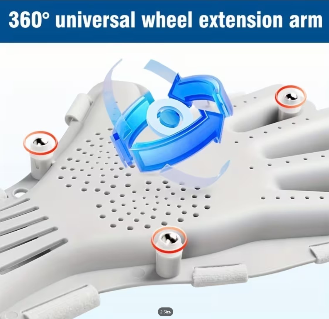 Left Hand Finger Support Board Brace for Stroke Sprain Hemiplegia with Strap