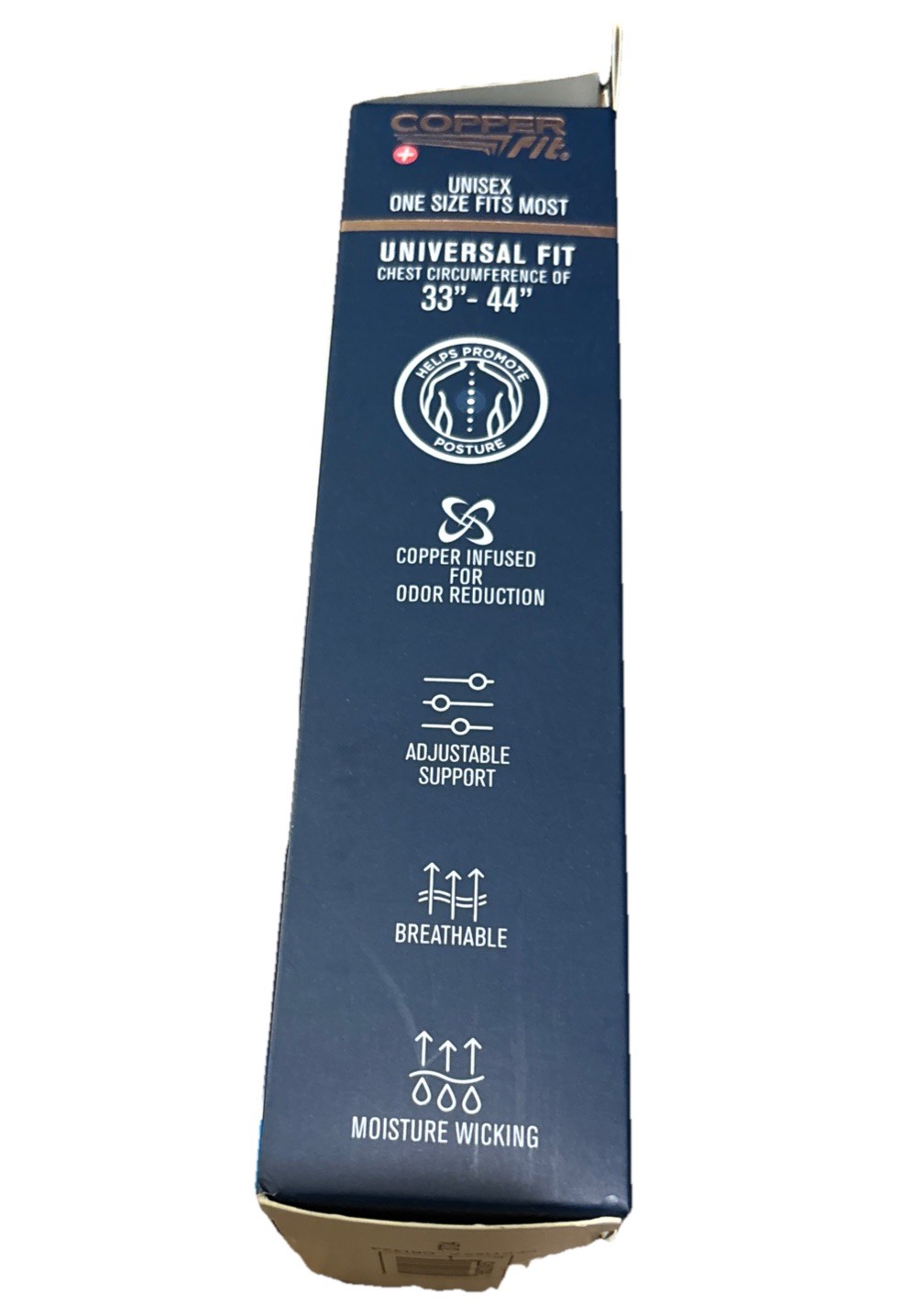 Copper Fit Adjustable Posture Support 33″- 44″ One Size Fits Most