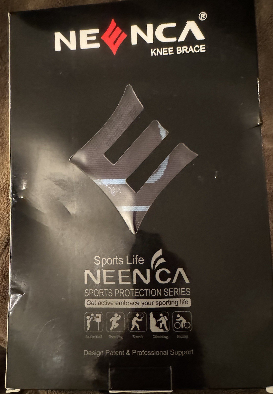NEENCA Professional Knee Brace Compression Sleeve Black Size Medium