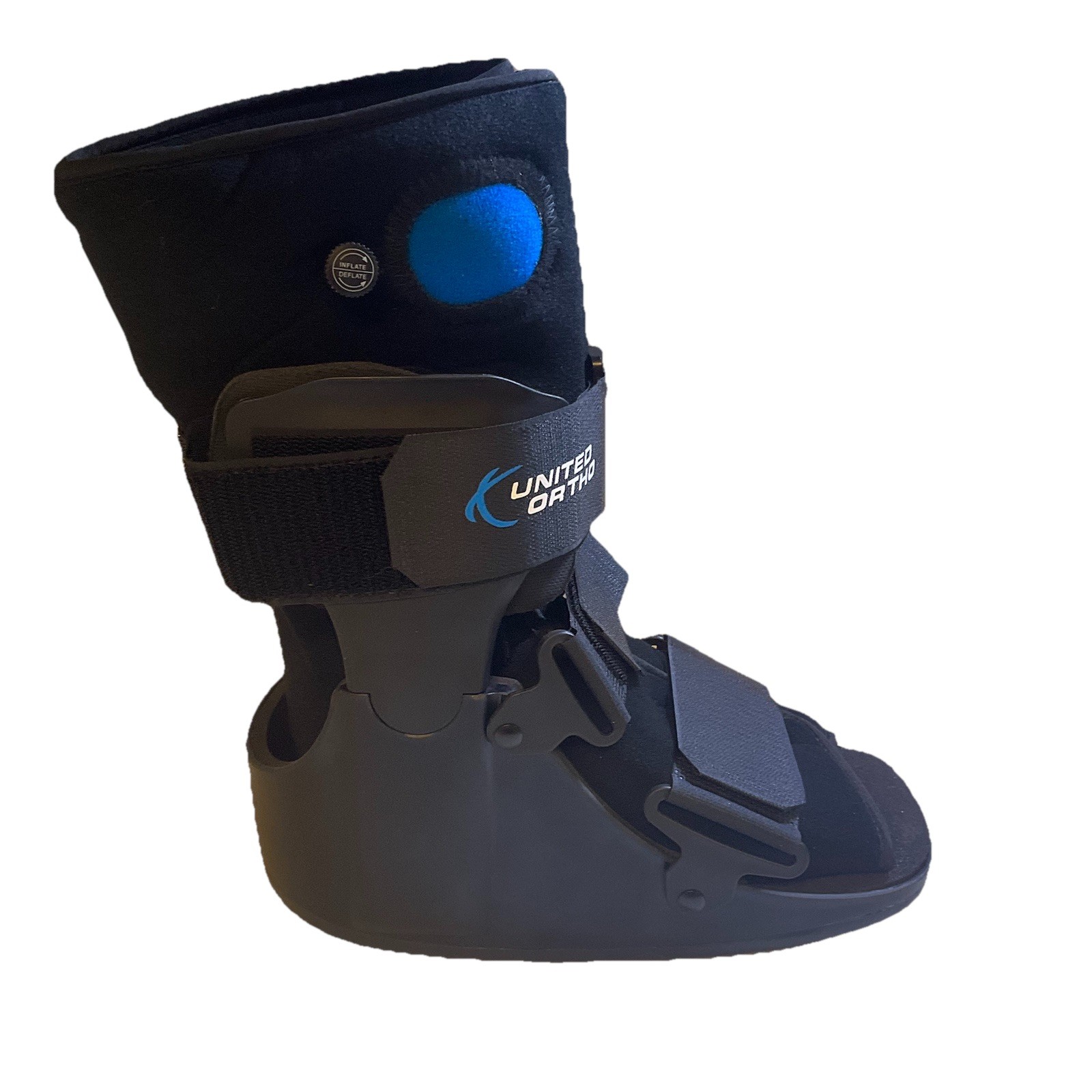 United Ortho SHORT Air Cam Walker Fracture Boot, SMALL, Black