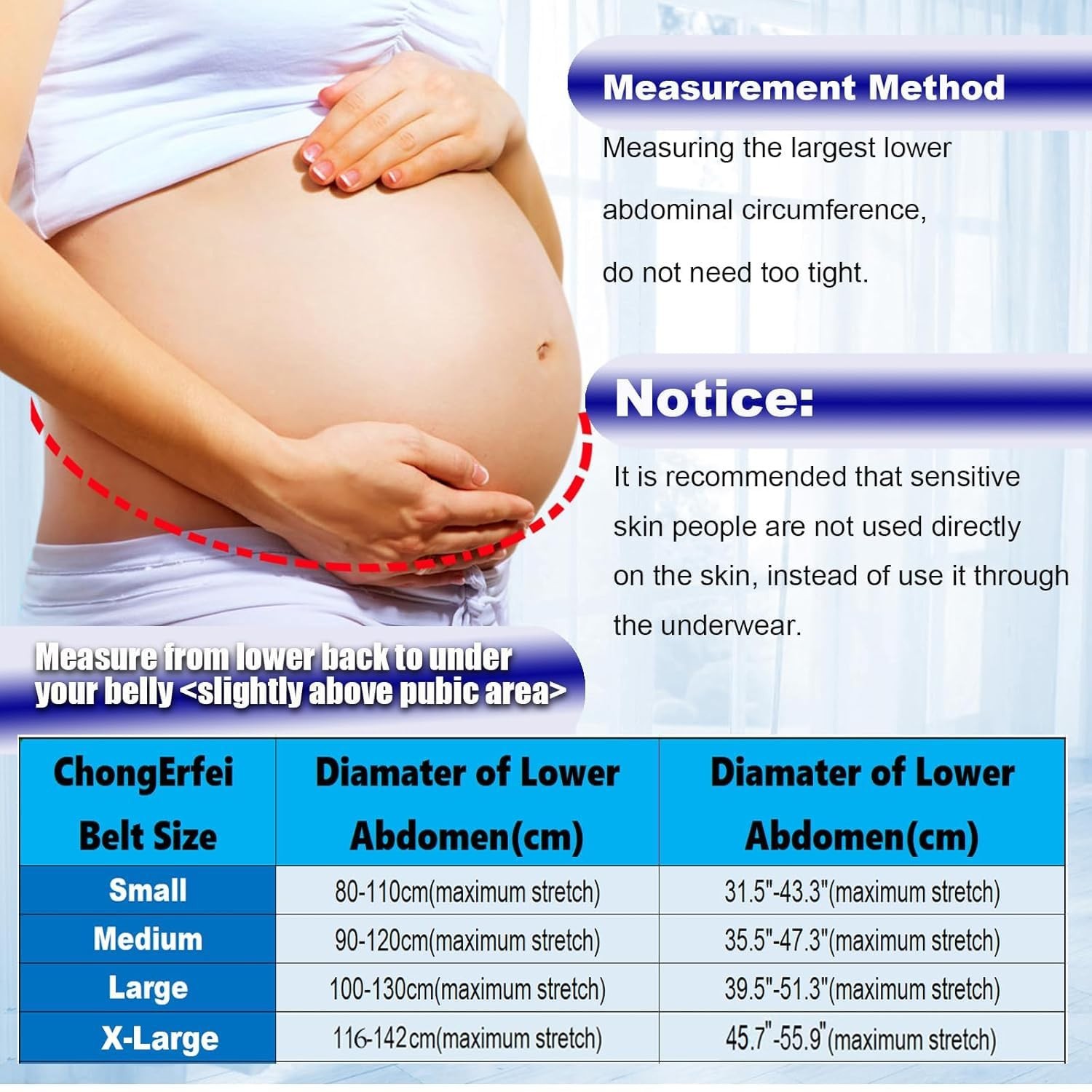“Maternity Belly Support Band Adjustable Pregnancy Belt with Back Brace “