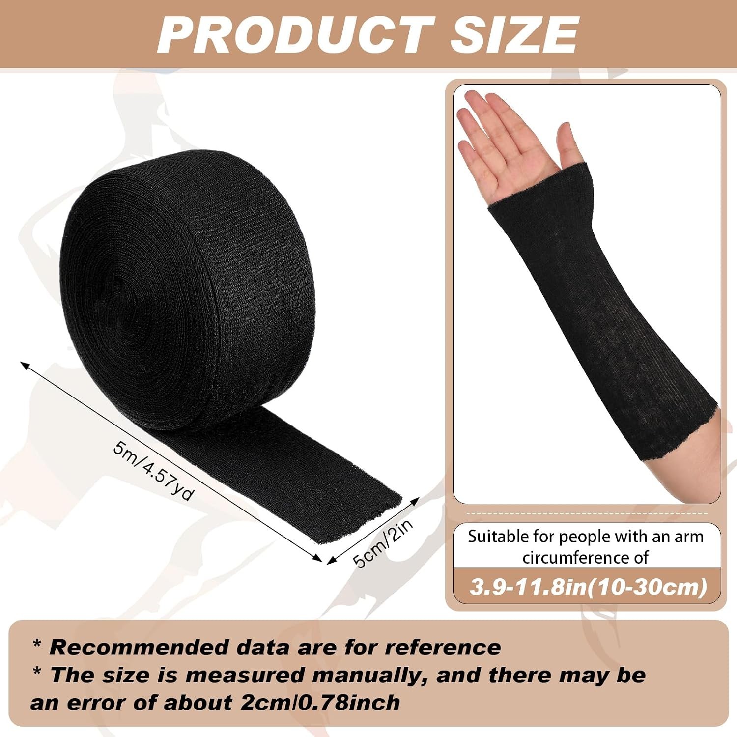Cotton Stockinette Tubular Elastic Arm Cast Sleeve Roll Elastic Wrap Tube Wrist