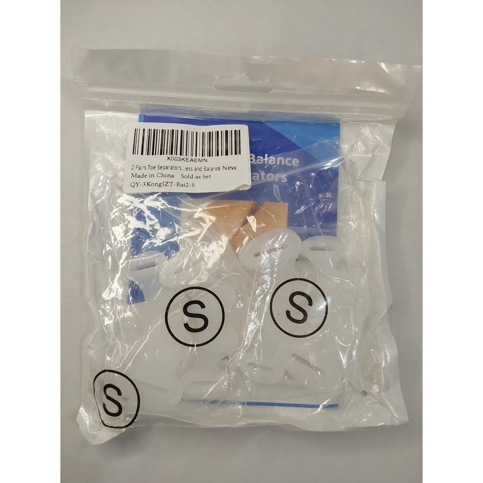 Comfort & Balance Toe Separators 2 Pair Size Small