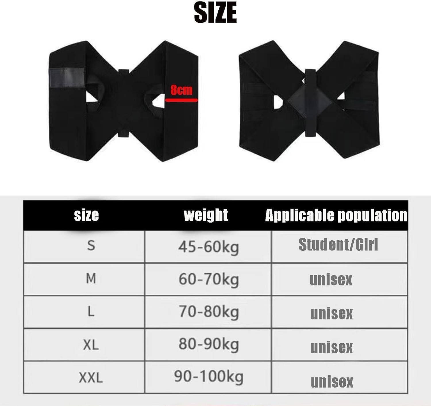 S~XXL45~100kg Posture Corrector，Posture Corrector for Women Men，Open Shoulder…