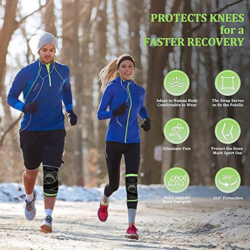 Knee Sleeves Compression Brace Support Sport Joint Injury Pain Arthritis Belt US
