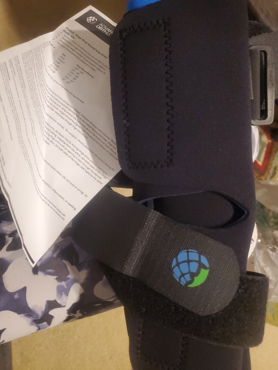 advanced ortho ACL hinged knee brace right new with bag & instructions Small