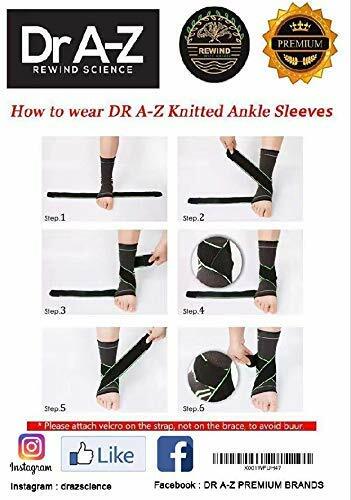Dr A-Z Compression Foot Socks for Men & Women 2PCS – Arch Support, Heel Spurs- B