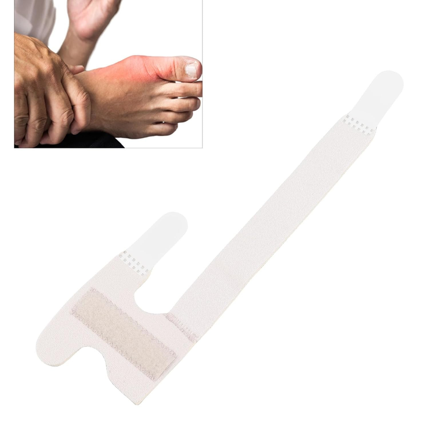 Joyzan Toe Brace Splint, Adjustable Orthopedic Big Toe Straightener Support | Fr