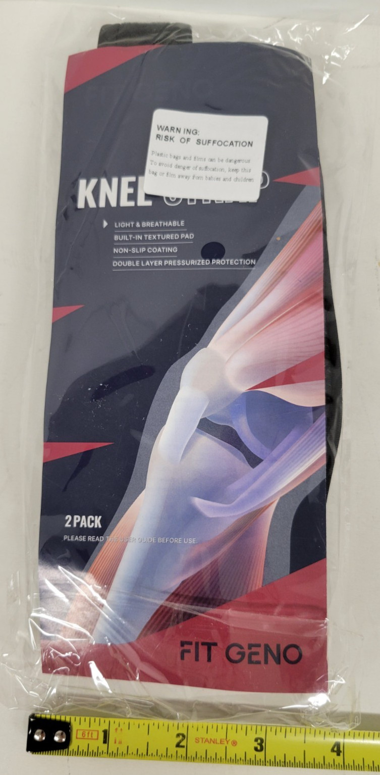Fit Geno Knee Strap 2 Pack Light & Breathable Non-Slip Coating