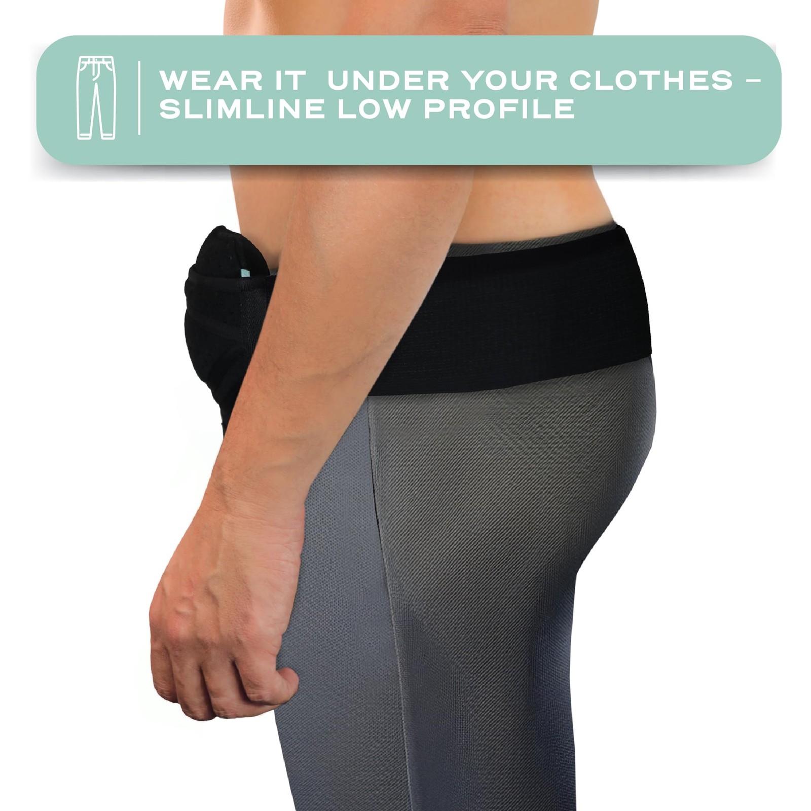 Inguinal Hernia Support Belt Men Women 2 Compression Pads Left Right Truss