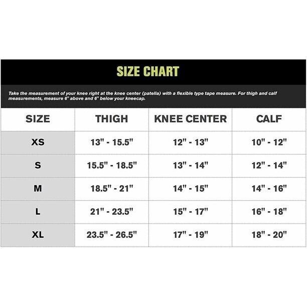 DONJOY PERFORMANCE TRIZONE KNEE COMPRESSION SLEEVE RIGHT LEG LARGE, BLACK *DM