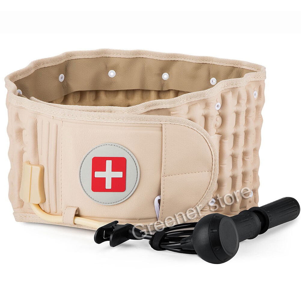Spine Decompression Belt Air Traction Lumbar Support Back Pain Relief Device