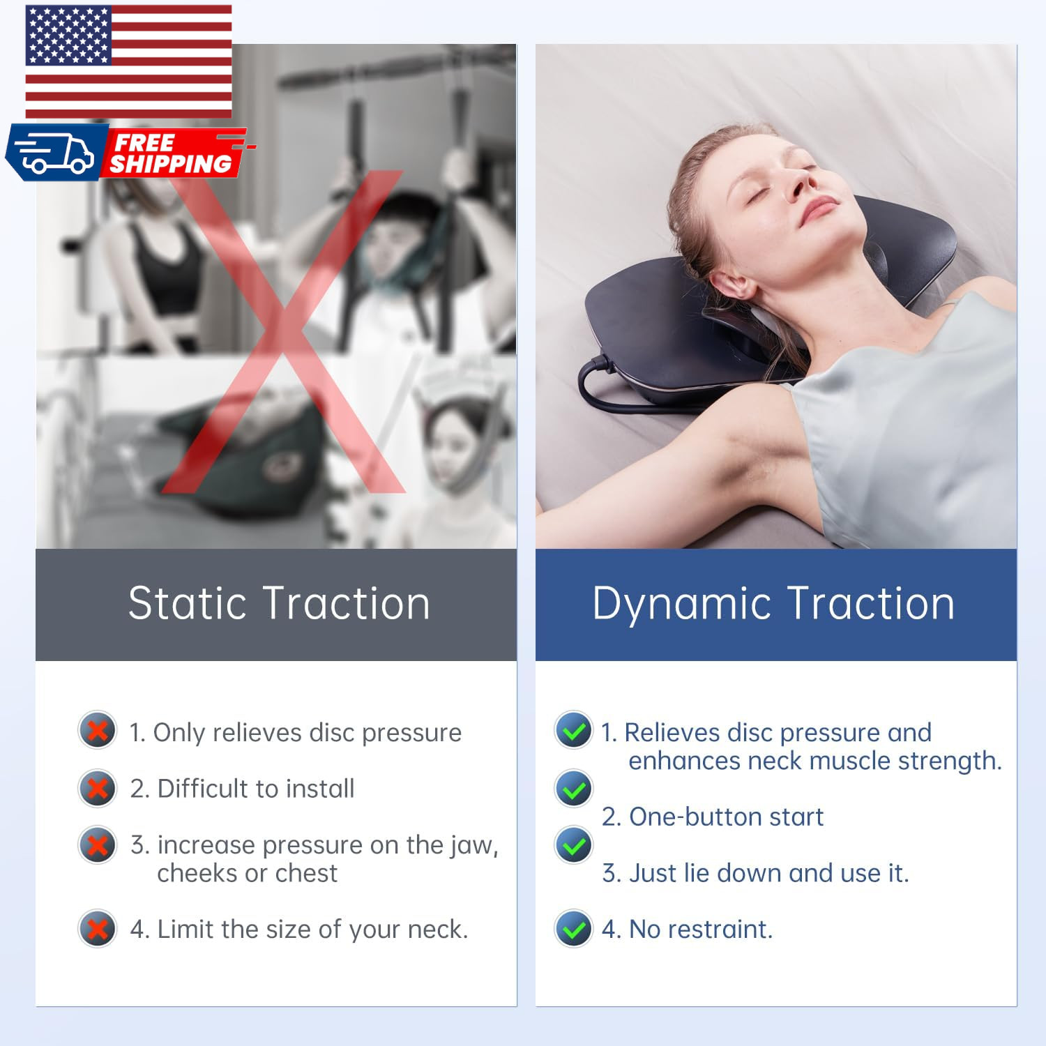 Multi-Functional Cervical Traction Device Electric Neck Stretcher with