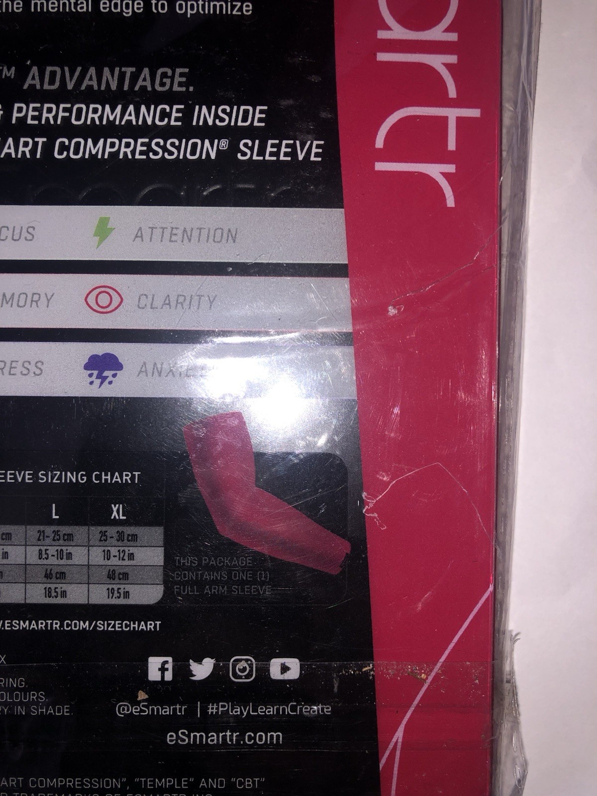 eSmartr Large Smart Compression Sleeve Built For Performance- New