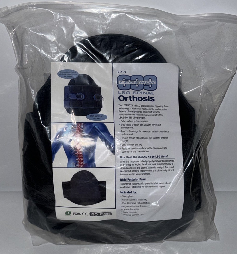 The Legend X 639 LSO Spinal Orthosis Back Pain Brace Lumbar Support Back Pain