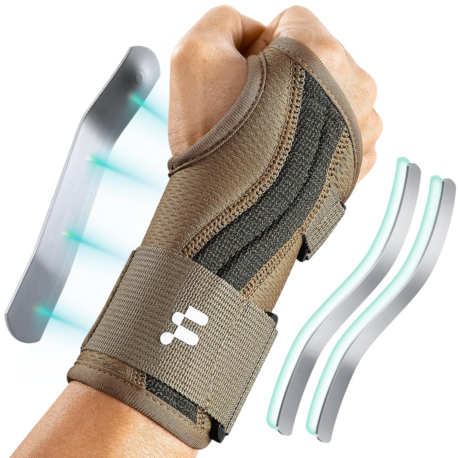 Carpal Tunnel Wrist Brace For Work With Splint and Palm Cushion Wrist Pain R…