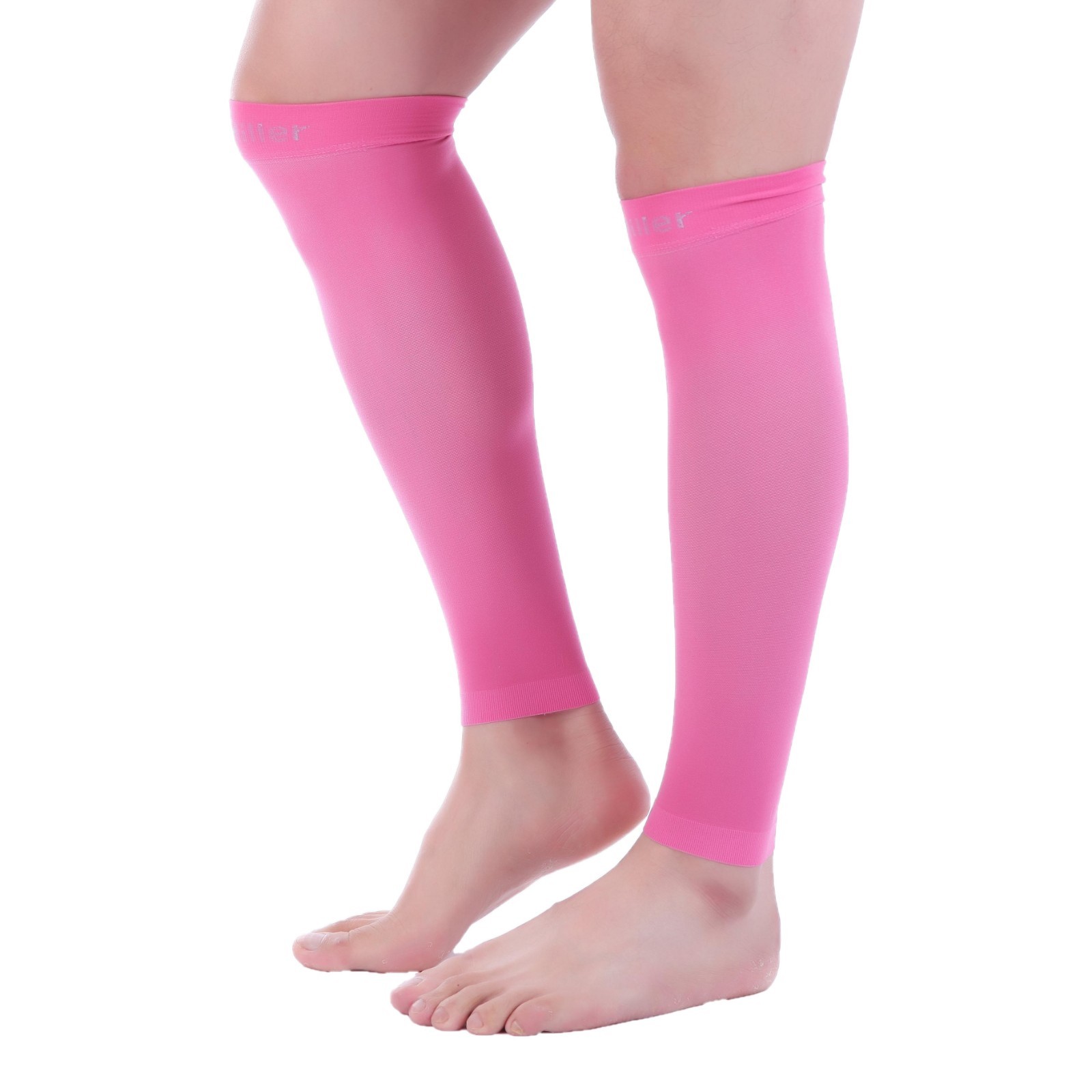 Doc Miller Calf Compression Sleeve 1 Pair 20-30mmHg Recovery Varicose Veins PINK