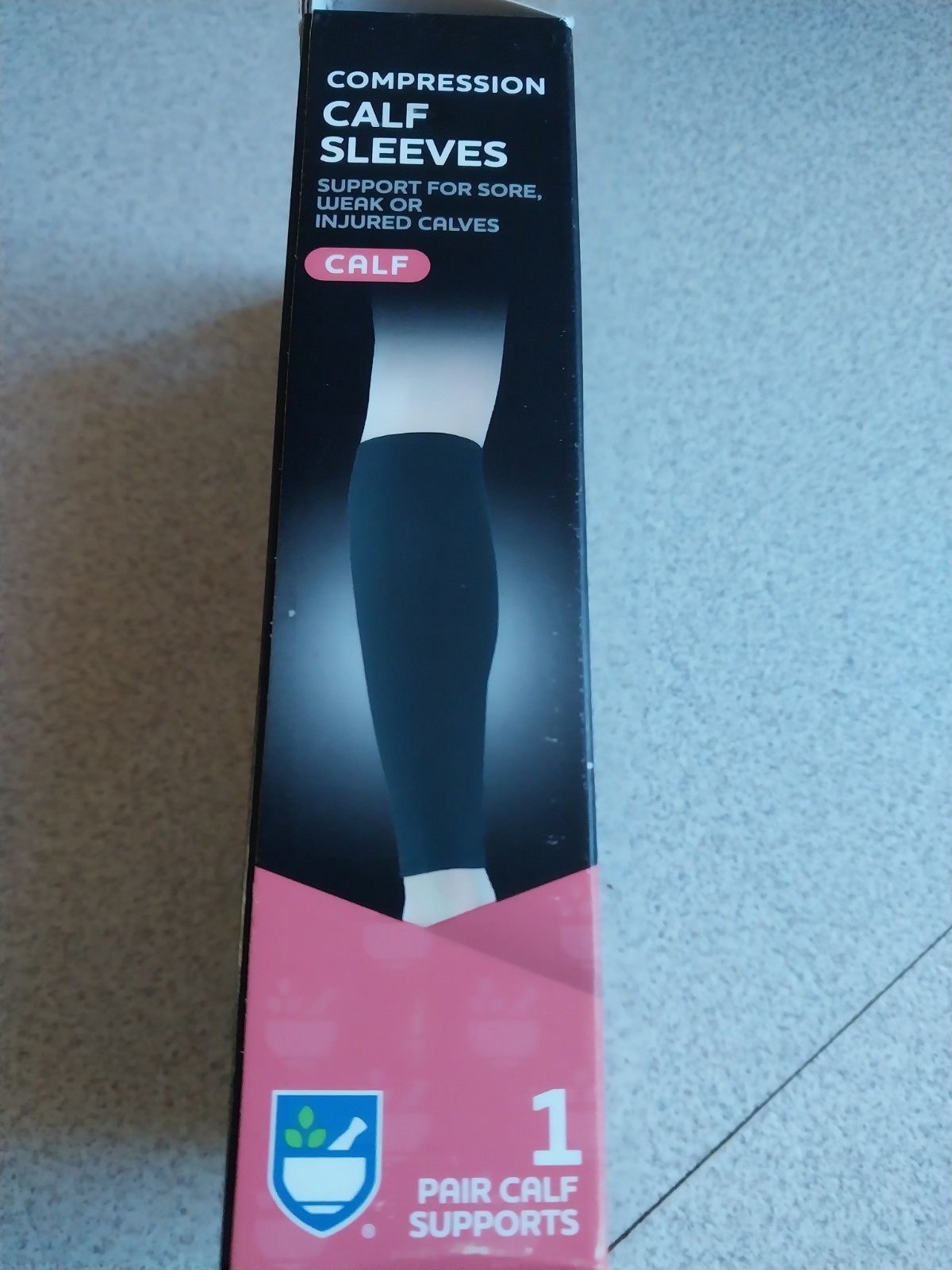 RITE AID COMPRESSION CALF SLEEVES KNEE HIGH SIZE SMALL/MEDIUM – 12.5″ TO 15.5″