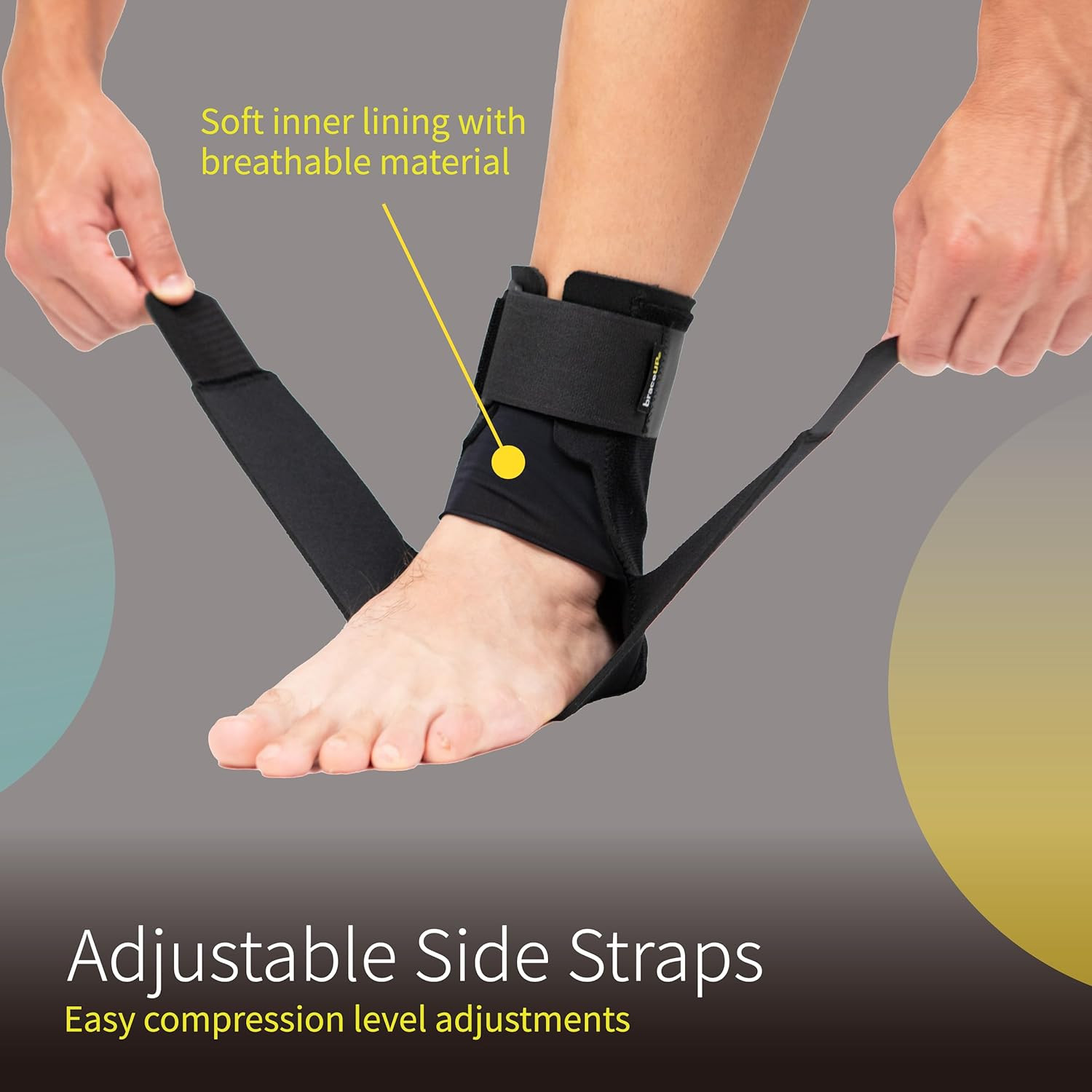 Tobillera de recuperacion deportiva con correas, sports recovery ankle brace